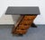 Rare Hickory White Burled Walnut Contemporary Modern / Art Deco 30" X-Frame Nightstand / Accent Table For Sale In Kansas City - Image 6 of 12