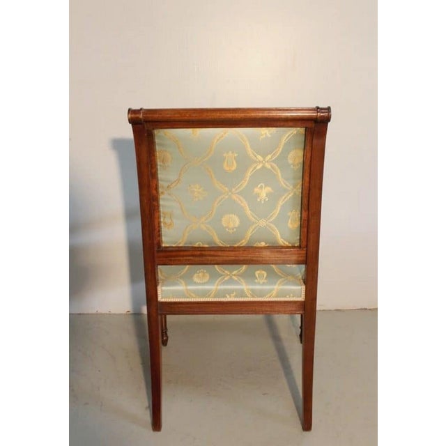 Mid-Century Louis XVI Style Armchairs in Mahogany, 1950s, Set of 3 For Sale - Image 13 of 15