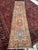 1930s Tribal Butterflies in the Border DUSTY CANTALOUP & Merlot Hues Rug 2.10 x 10.6 For Sale In Milwaukee - Image 6 of 8