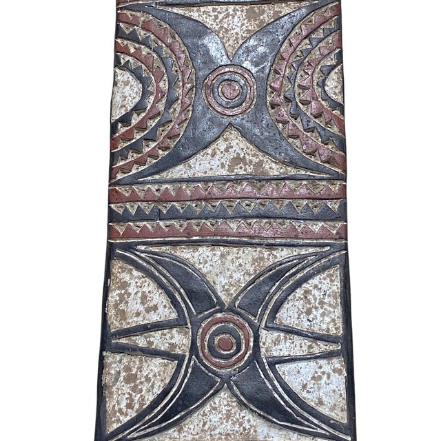 Large Vintage African Bobo Bwa Plank Mask Burkina Faso 80" H For Sale - Image 4 of 7