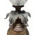 Vintage Pressed Glass Diamond-Point Brass Table Lamp, Leviton Socket For Sale In Raleigh - Image 6 of 16