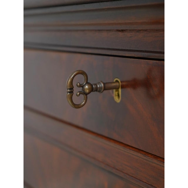 Henredon Empire Mahogany Dresser W. Mirror For Sale In Philadelphia - Image 6 of 18