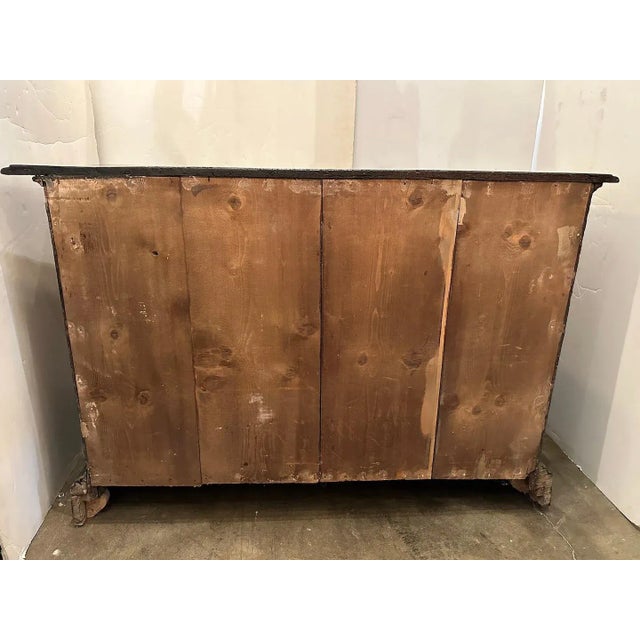 Black Scagliola Inlaid Commode For Sale - Image 8 of 8