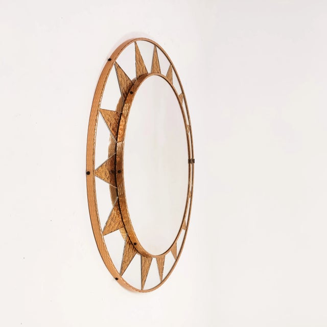 Mid-Century Modern Spanish Artistic Mirror with Glass Mosaic, 1960s For Sale - Image 3 of 8