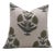 Badshah Block Printed Floral Designer House Decor Throw Pillow Cover 20x20 Inch - Pure Linen For Sale