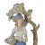 Ceramic Tengra Maiden Flower Basket & Tree Porcelain Figurine 15" For Sale - Image 7 of 12