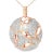 14K Pink Rose Gold Handmade Pave Diamond Pendant Necklace Slide. This elegant pendant features brilliant round diamonds...