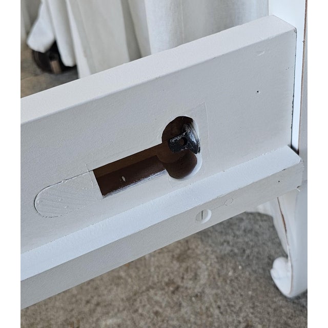 Wood Vintage Twin Size Bed Frame, White Romantic Style Circa 1930's For Sale - Image 7 of 18