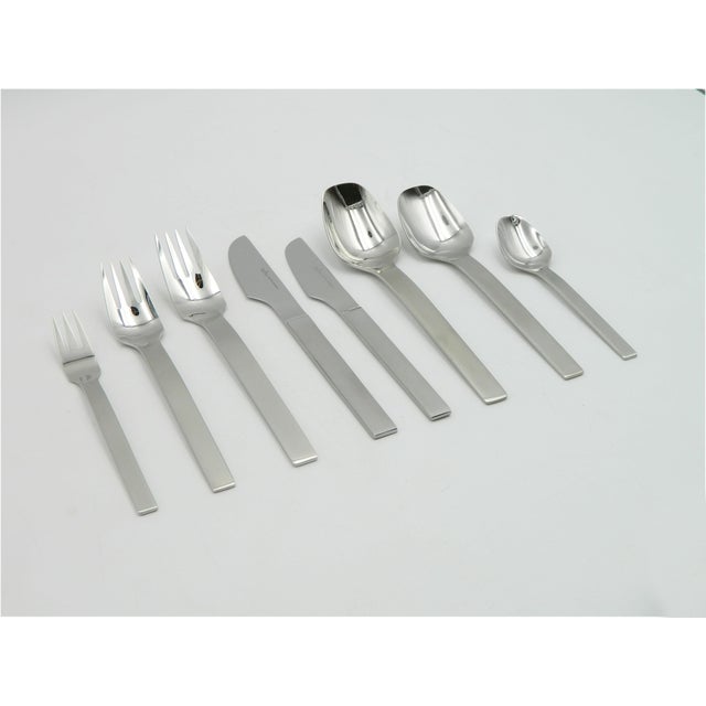 Stainless Steel Cutlery Set for 6 People by Rosenthal, Model Titan, 1960s, Set of 48 For Sale - Image 12 of 16