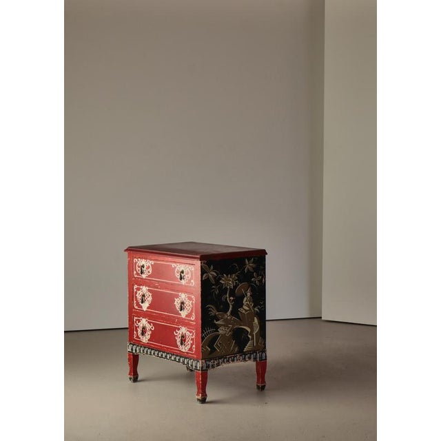 Wood Danish Chest of Drawers, 1920s For Sale - Image 7 of 18
