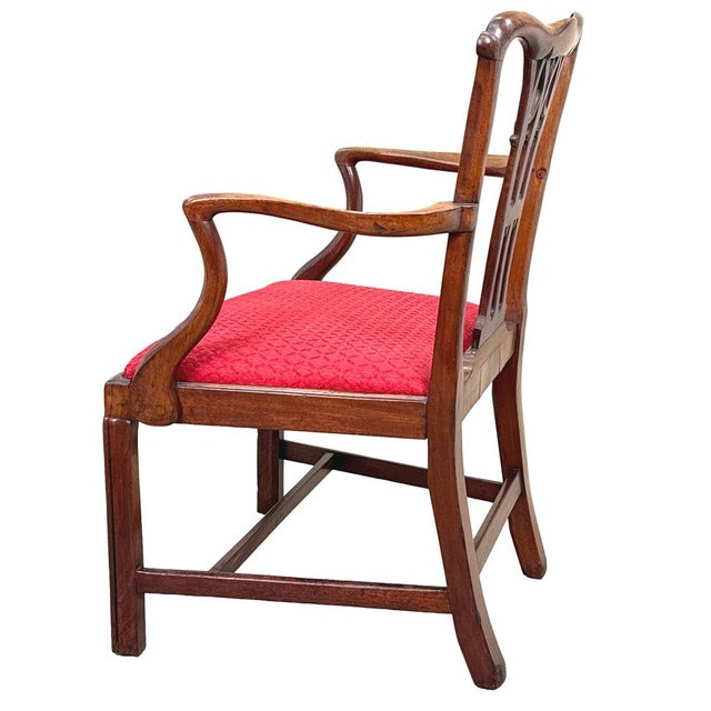 18th Century Chippendale Mahogany Armchair, 1760s For Sale - Image 3 of 9