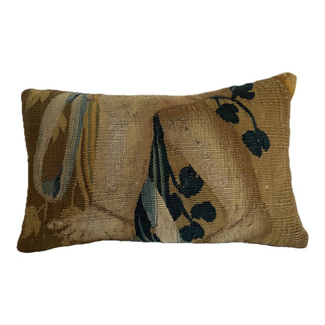 16th Century Brussels Verdure Tapestry Pillow For Sale