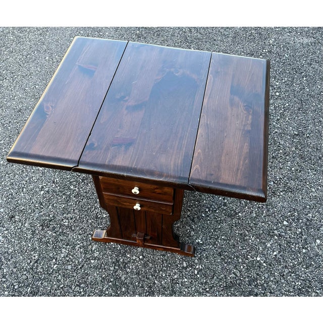 Mid 20th Century Ethan Allen Mission Style Drop Leaf Table Chairish