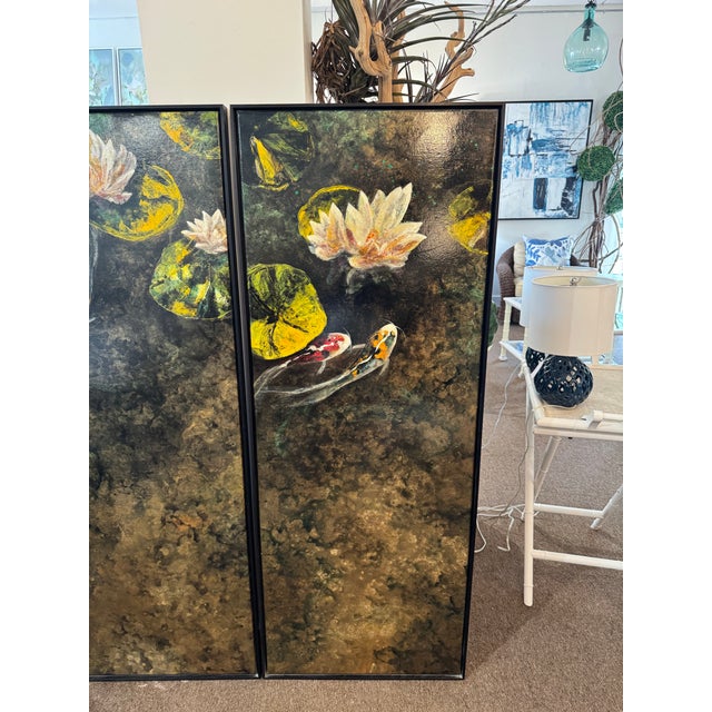 Contemporary Pair of Framed Art Panels For Sale - Image 3 of 4