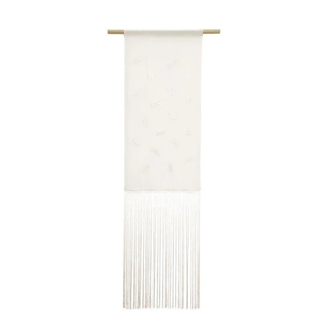 Textile Trazos II Hand Embroidered Silk Tapestry For Sale - Image 7 of 7