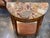 Wood 19th Century Marble Top Demi-Lune Console Table With Marquetry Frieze For Sale - Image 7 of 11