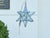 Mid 20th Century Mid 20th Century French Mid Century Modern Star Metal and Glass Light Fixture with Single Bulb For Sale - Image 5 of 12