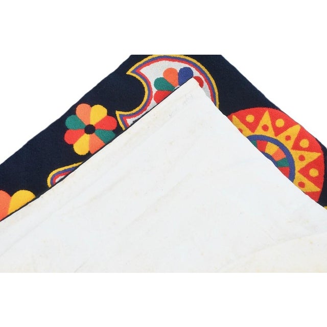 Black Vintage Wayuu Rug with Indigenous Guajiro Textile Art, Rogelio Gozab Egua, 1970s For Sale - Image 8 of 10