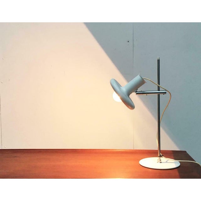 Rare Fog & Mørup Optima table lamp based on a design by Hans Due from the 70s. Simple shape and materiality. The striking...