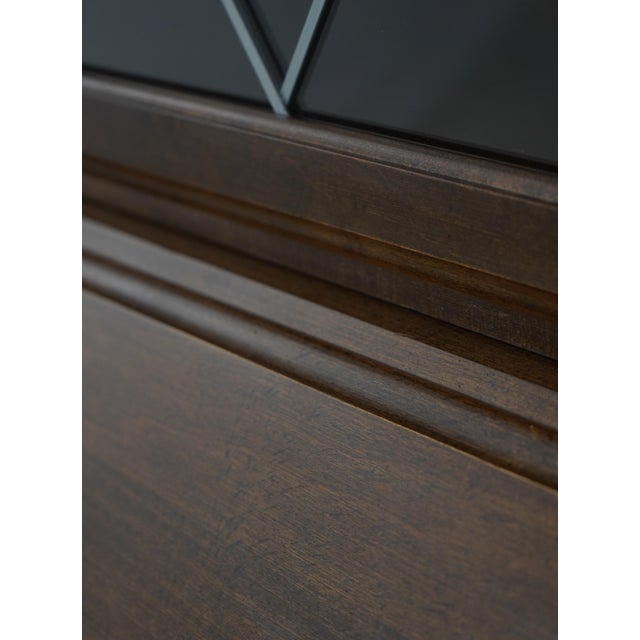 Ethan Allen Maple Secretary Desk Bookcase Top For Sale - Image 15 of 18