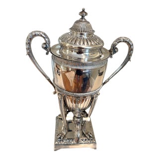 Early 1900s Southington Cutlery Co. Quadruple Plate Tea Urn For Sale