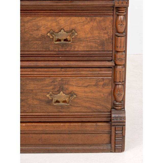 Victorian American Victorian Marble Top Chest of Drawers For Sale - Image 3 of 8