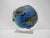 Josh Simpson Inhabited Planet Earth Art Glass Marble Paperweight & Display Stand For Sale - Image 4 of 10