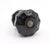 Vintage cabinet or drawer knob made of black glass with a fluted shape. The original mounting nuts are included. Good...