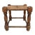 Circa 1940s England. Crafted from solid oak with beautifully turned legs and a handwoven natural rush seat, this vintage...