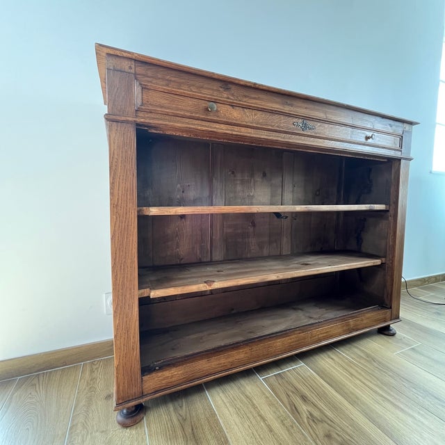 Open Oak Sideboard, 1930s-1950s For Sale - Image 10 of 18