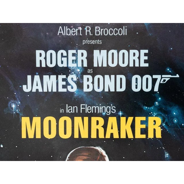 Moonraker, Roger Moore, Movie Poster For Sale - Image 6 of 14