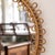 Brown 1960s Italian Rattan Circular Loop Mirror For Sale - Image 8 of 9