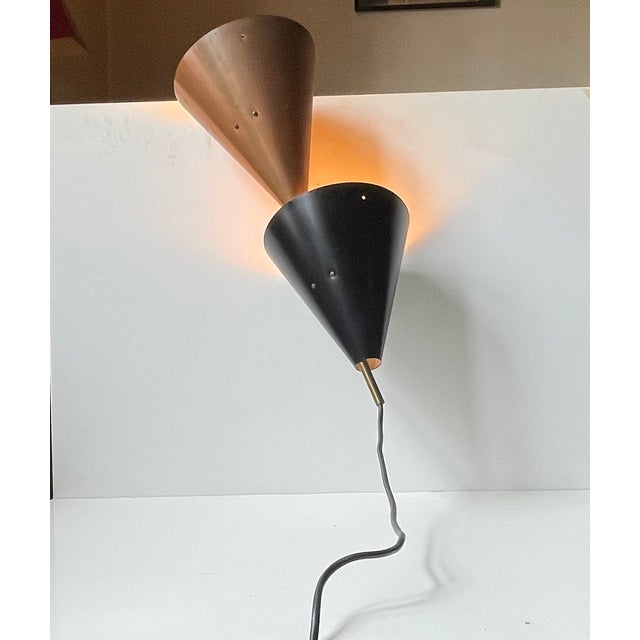 Lyfa Svend Aage Holm-Sørensen Double Pendant Lamp for Lyfa, 1950s For Sale - Image 4 of 10