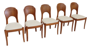 Mid-Century Dining Room Chairs in Teak, 1960s, Set of 5