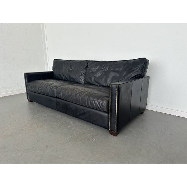 2020s Four Hands Larkin Leather Sofa For Sale - Image 5 of 10