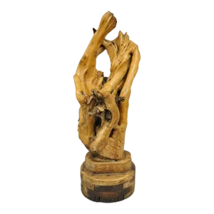 Mid 20th Century Vintage Mid Century Modern Large Teak Root Driftwood Abstract Statue Sculpture