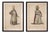 Ottoman Court Figures, Hand-Colored Engravings, 1749, Set of 2 For Sale