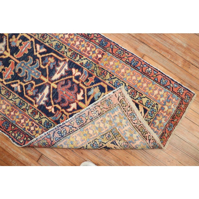 Geometric early 20th Century Persian Heriz Runner Measures: 2'9'' x 9'5''.