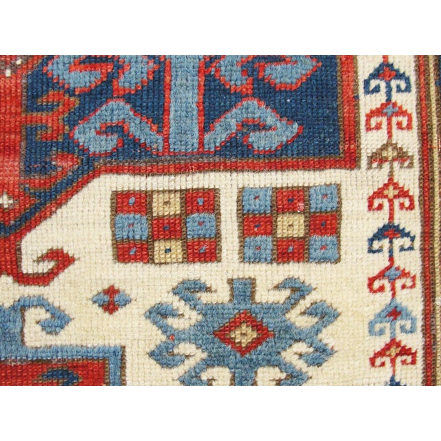 Antique Caucasian Kazak Prayer Rug For Sale - Image 4 of 8