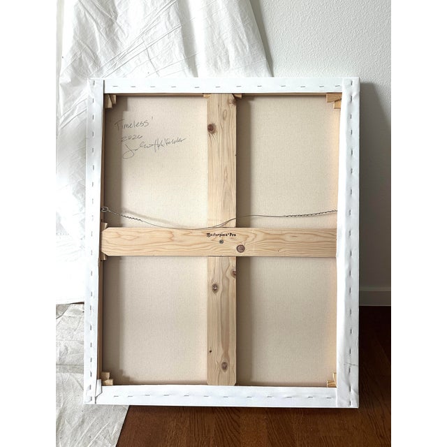 Verdigris "Timeless" Modern Oil Painting, by Jennifer Hohlfelder For Sale - Image 8 of 8