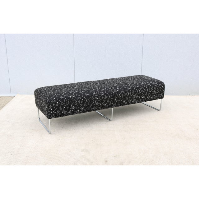 Bernhardt Modernist Jeffrey Bernett for Bernhardt Design Balance Three-Seat Bench For Sale - Image 4 of 12