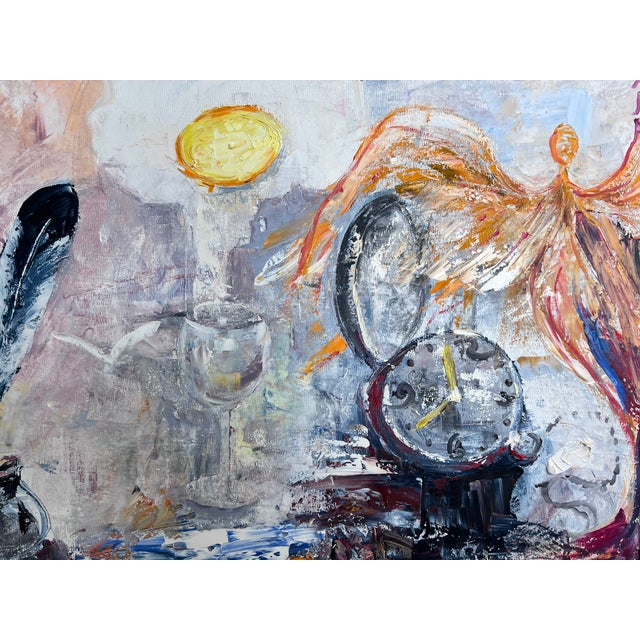 Large Original Abstract Painting on Canvas by Serg Graff "Wings of Light", Coa For Sale In Jacksonville, FL - Image 6 of 10