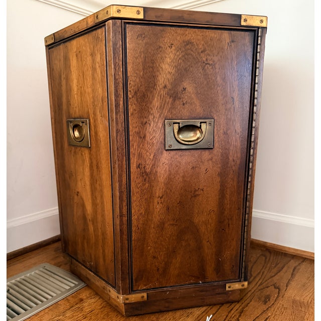 Mid 20th Century Vintage Hexagonal Campaign Cabinet For Sale - Image 5 of 5