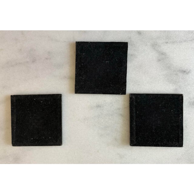 Vintage Metal and Wood Coasters and Storage Box For Sale - Image 12 of 13