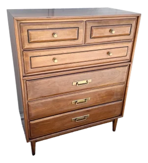 Mid-Century Modern Cliff House 6-Drawer Chest by Heywood-Wakefield