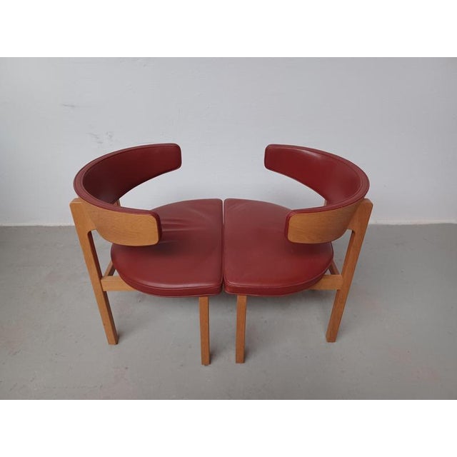 Børge Mogensen Set of Danish Customizable Armchairs in Oak attributed to Børge Mogensen for Fredericia, 1960s For Sale - Image 4 of 15