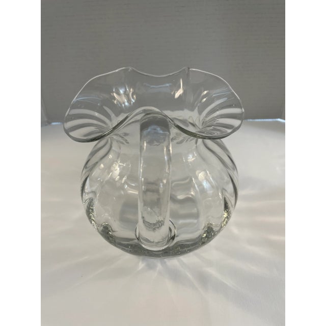 Tiffany and Co. Vintage Crystal Bundle Pitcher For Sale - Image 4 of 6