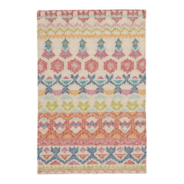Dash & Albert by Annie Selke Stony Brook Multi Loom Knotted Cotton Rug, 7' 6" x 9' 6" For Sale