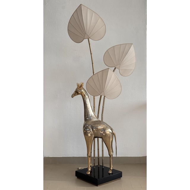 Brass 3-Light Giraffe Floor Lamp attributed to Antonio Pavia, 1970s For Sale - Image 4 of 18