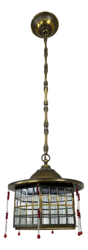 Secession Hanging Lamp attributed Josef Hoffmann, 1890s